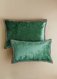 Coussin Velours Texturé - Grand modèle - Vert d'Eau — view 2