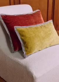 Coussin Velours Texturé - Petit modèle - Miel — view 2