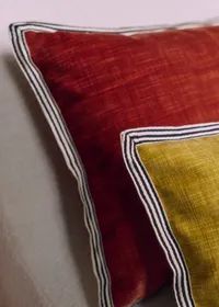 Coussin Velours Texturé - Petit modèle - Miel — view 3