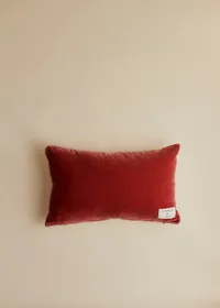 Coussin vintage velours blush - Petit modèle - Imprimé Chrysanthèmes — view 3