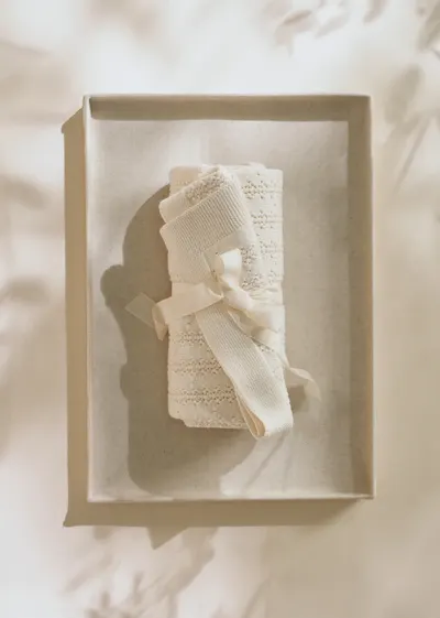 Couverture Plume - Ecru