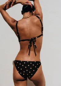 Culotte Éclat - Pois Beige Fond Noir — view 2