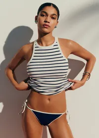 Culotte Vélia - Marine Contrasté Écru — view 3