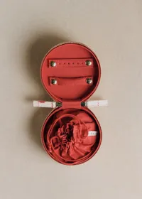 Écrin à bijoux - Broderie Coeurs Rouges — view 2