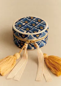 Écrin à bijoux - Sézane x Antoinette Poisson - Imprimé Losange Bleu — view 2