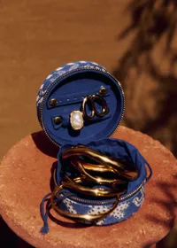Ecrin à bijoux - Sézane x Inoui Editions - Imprimé Coquillages Bleu — view 4