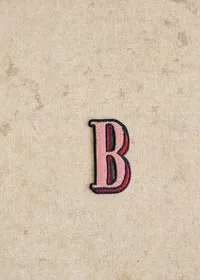 Ecusson Rose - Lettre B - Rose — view 2