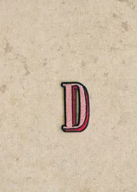 Ecusson Rose - Lettre D - Rose — view 2