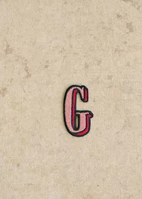 Ecusson Rose - Lettre G - Rose — view 2