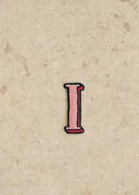 Ecusson Rose - Lettre I - Rose — view 2