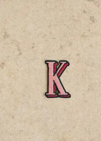 Ecusson Rose - Lettre K - Rose — view 2