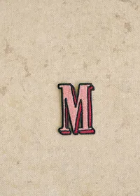 Ecusson Rose - Lettre M - Rose — view 2
