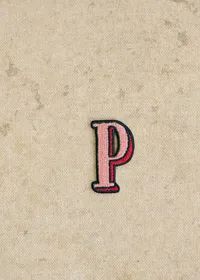 Ecusson Rose - Lettre P - Rose — view 2
