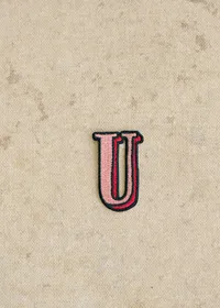 Ecusson Rose - Lettre U - Rose — view 2