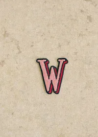 Ecusson Rose - Lettre W - Rose — view 2