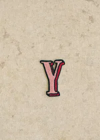 Ecusson Rose - Lettre Y - Rose — view 2