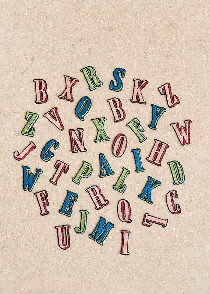 Ecusson vert / bleu - Lettre B - Vert