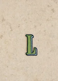 Ecusson vert / bleu - Lettre L - Vert — view 2
