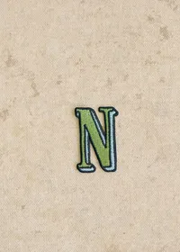 Ecusson vert / bleu - Lettre N - Vert — view 2