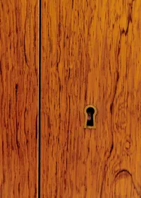 Enfilade en loupe d'orme et travertin années 70 - Loupe d'orme et travertin — view 4