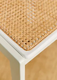 Ensemble de table et chaises blanches vintage - Bois — view 2