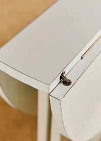 Ensemble de table et chaises blanches vintage - Bois — view 3