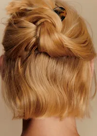 Épingle à cheveux Gladys - Écaille Doré — view 2