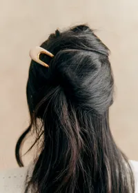 Épingle à cheveux Gladys - Ecru Doré — view 2