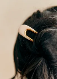 Épingle à cheveux Gladys - Ecru Doré — view 3