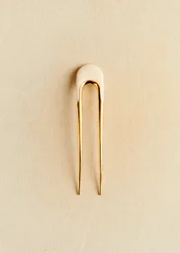 Épingle à cheveux Gladys - Ecru Doré — view 4