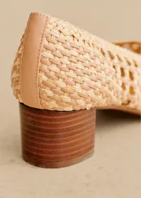 Escarpins Anya - Raphia Naturel Tressé — view 4