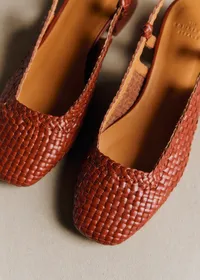 Escarpins Noemie - Acajou Lisse Tressé — view 4