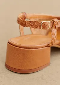 Escarpins Noemie - Cuir Tressé Naturel Héritage — view 3