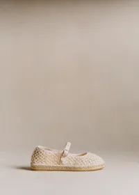 Espadrilles Mariana - Ecru Textile Tressé — view 2