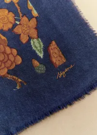 Etole Pio - Retro Flowers Fond Marine — view 5