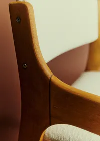 Fauteuil vintage scandinave - Bois — view 2