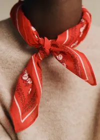 Foulard Gaston - Carreaux Flores — view 4
