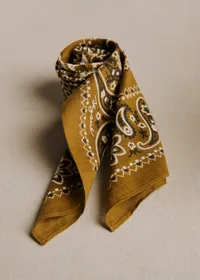 Foulard Gaston - Imprimé Bandana Kaki — view 3