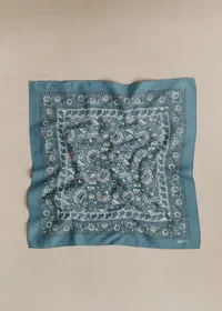 Foulard Gaston - Imprimé Sara Bleu Vintage Marine — view 2