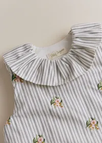 Gigoteuse Rayée Broderie Fleurs - Taille 1 — view 3
