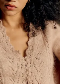 Gilet Angelo - Beige Chiné Clair — view 3