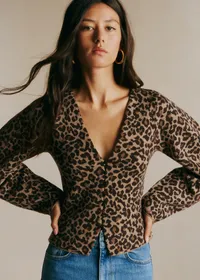 Gilet Anouck - Jacquard Leopard — view 2
