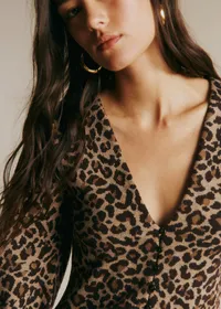 Gilet Anouck - Jacquard Leopard — view 3