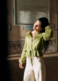 Gilet Barbara - Vert Amande — view 3