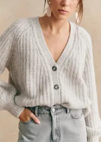 Gilet Basile - Gris Clair Perle — view 2