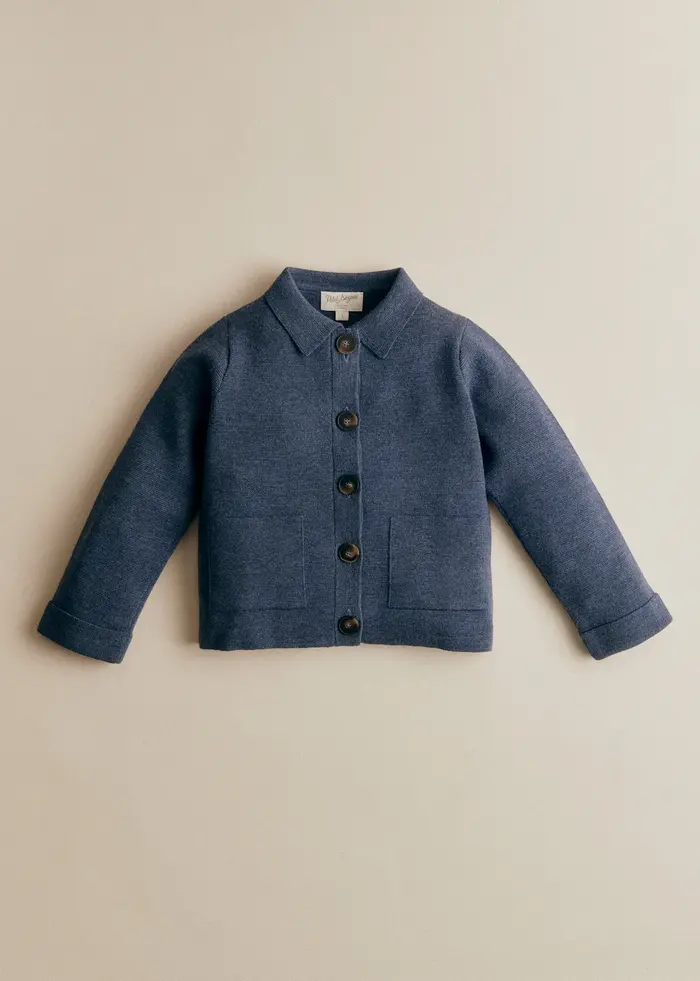 Gilet Betty - Bleu Chiné