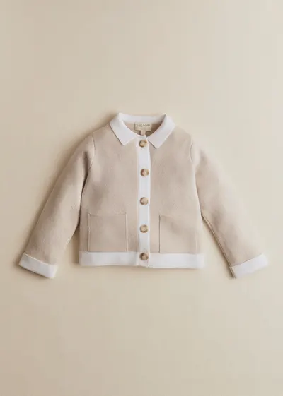 Gilet Betty - Vanille Détails Écru
