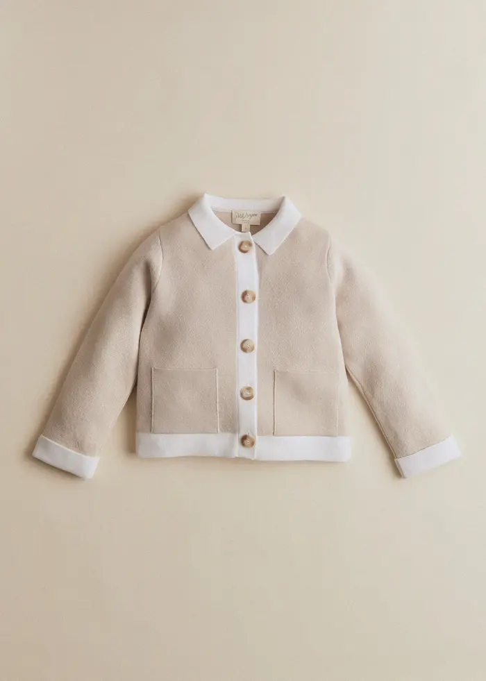 Gilet Betty - Vanille Détails Écru