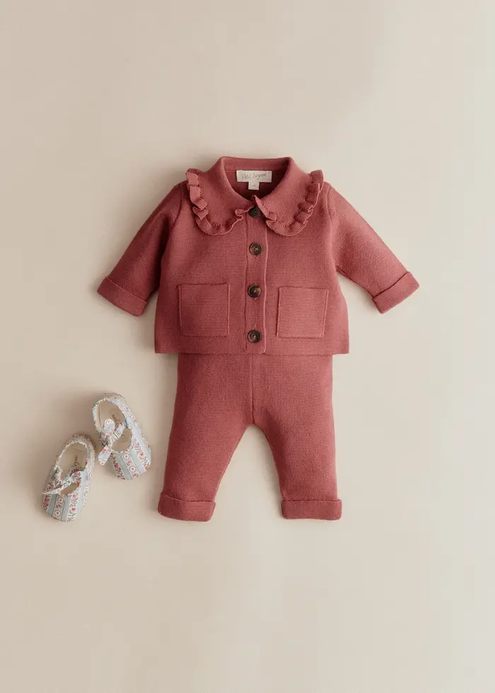 Gilet Betty Fantaisie - Bois de Rose Foncé