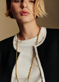Gilet Brielle - Noir Ecru — view 5